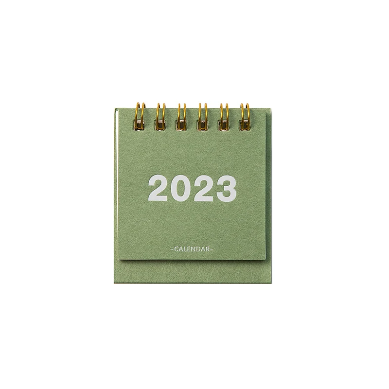 Yoofun 2022-2023 Простой Однотонный Мини-Настольный Простой Календарь С Двойным Ежедневником Планировщик Таблиц Ежегодная Повестка Дня Органайзер