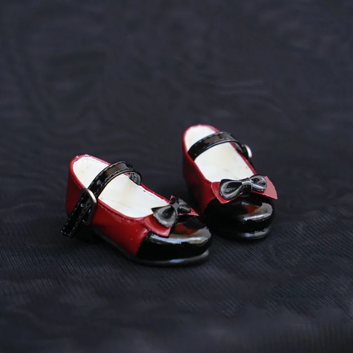 Кожаные туфли с бантом BJD в масштабе 1/4; ботинки для куклы BJD MSD; аксессуары для кукол, в комплект не входят кукла и другие аксессуары A0555