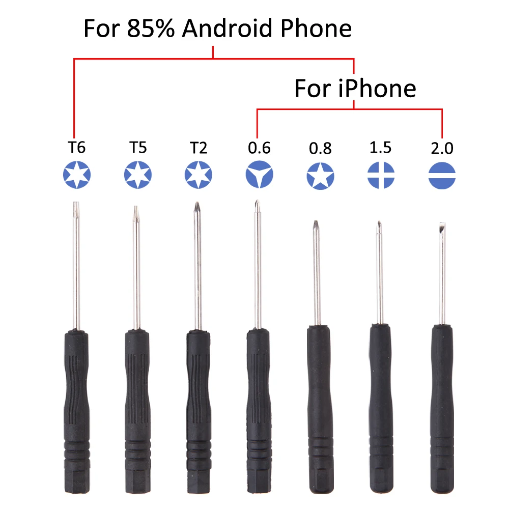 Набор инструментов для ремонта мобильных телефонов с открывающейся Монтировкой, набор Отверток для iPhone Samsung HuaWei Xiaomi Redmi MeiZu Android Смартфон