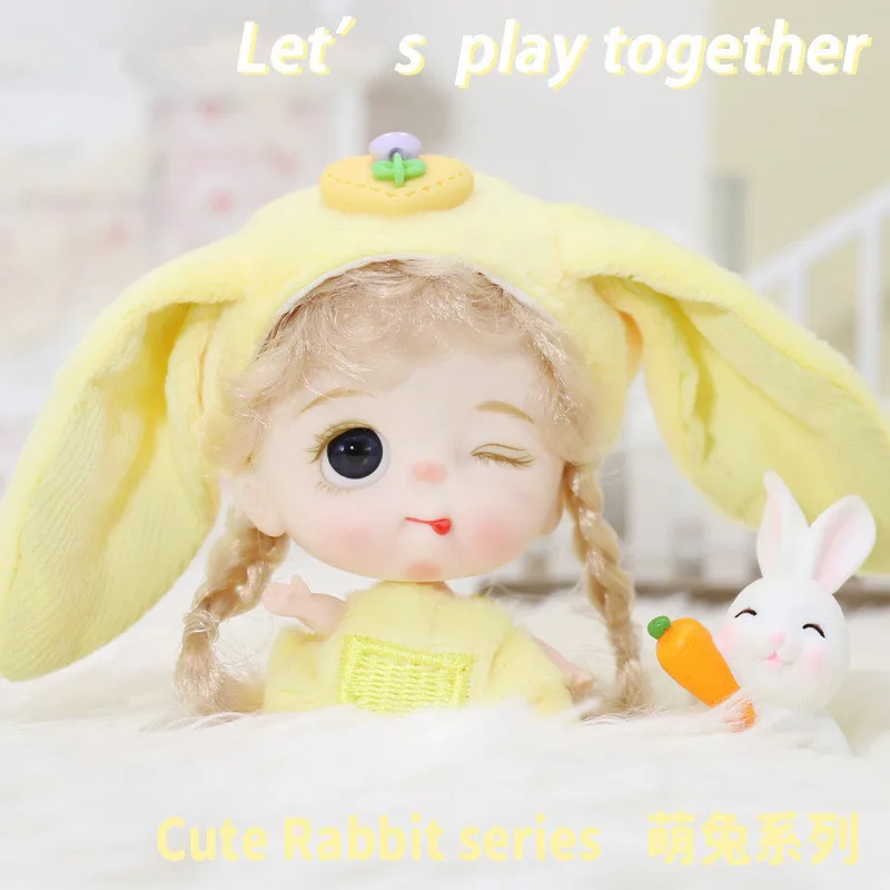 Новая 10-сантиметровая кукла Серии Bjd Ob11 с милым кроликом из мультфильма 