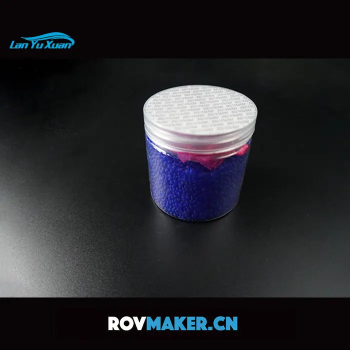 Синий осушитель в упаковке, герметичная кабина, защищающая от запотевания, влагостойкие шарики, изменяющий цвет силикагель 250 г, можно использовать повторно.
