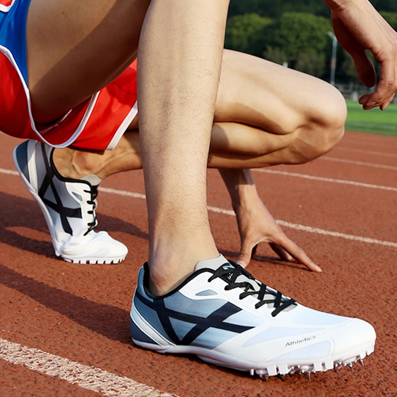 Шипы Для Мужчин и Женщин, обувь для спринта, для легкой атлетики, для профессиональных соревнований, Спортивная обувь для ногтей, Студенческие Тестовые кроссовки для прыжков